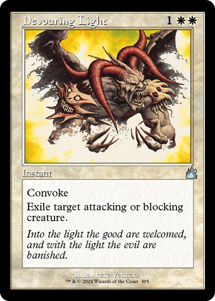 Devouring Light (Retro Frame) [Ravnica Remastered] | I Want That Stuff Brandon