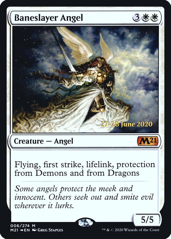 Baneslayer Angel [Core Set 2021 Prerelease Promos] | I Want That Stuff Brandon