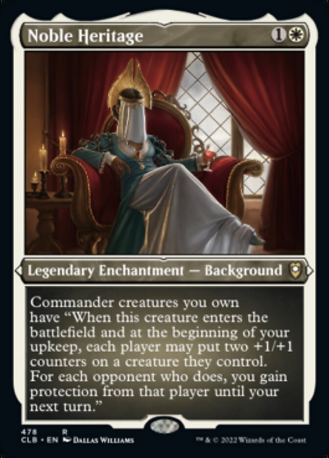 Noble Heritage (Foil Etched) [Commander Legends: Battle for Baldur's Gate] | I Want That Stuff Brandon