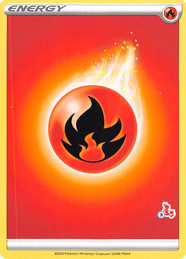 Fire Energy (Cinderace Stamp #3) [Battle Academy 2022] | I Want That Stuff Brandon