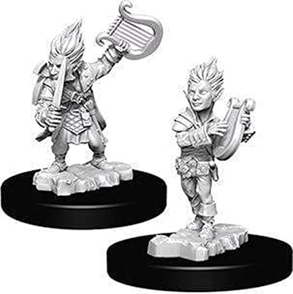 Pathfinder Battles Deep Cuts Unpainted Miniatures: Gnome Male Bard | I Want That Stuff Brandon