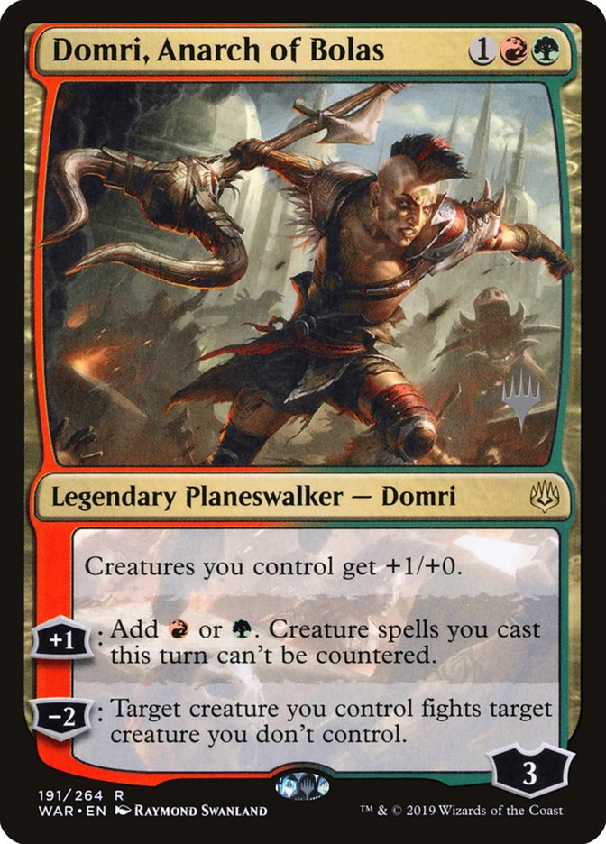 Domri, Anarch of Bolas (Promo Pack) [War of the Spark Promos] | I Want That Stuff Brandon