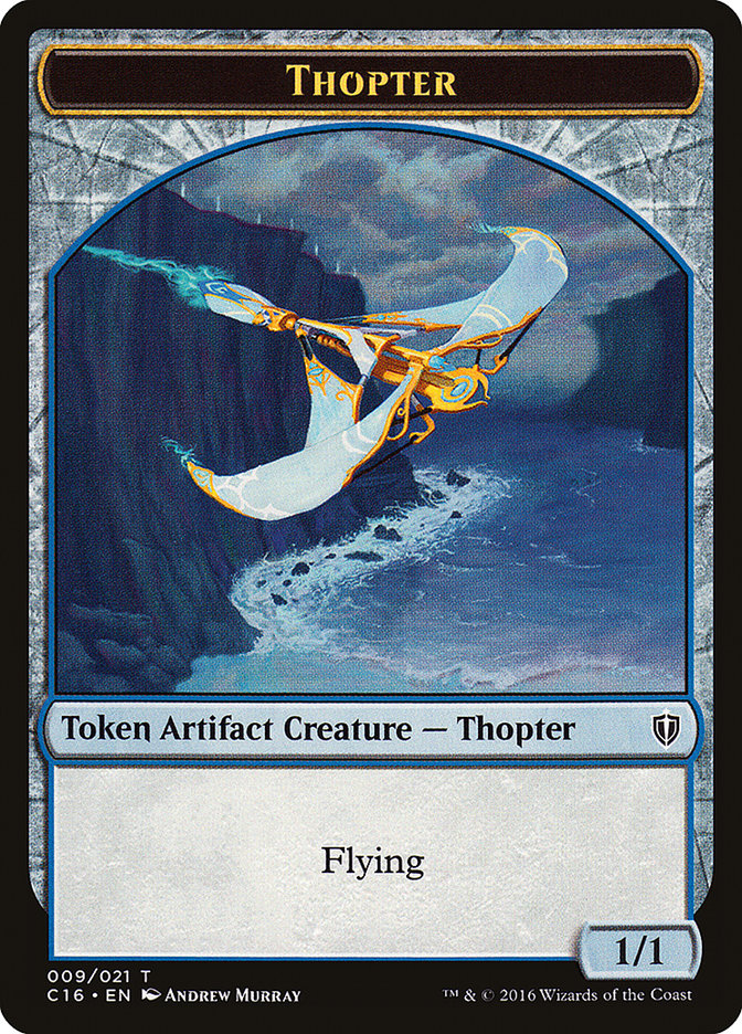 Horror // Thopter Double-Sided Token [Commander 2016 Tokens] | I Want That Stuff Brandon