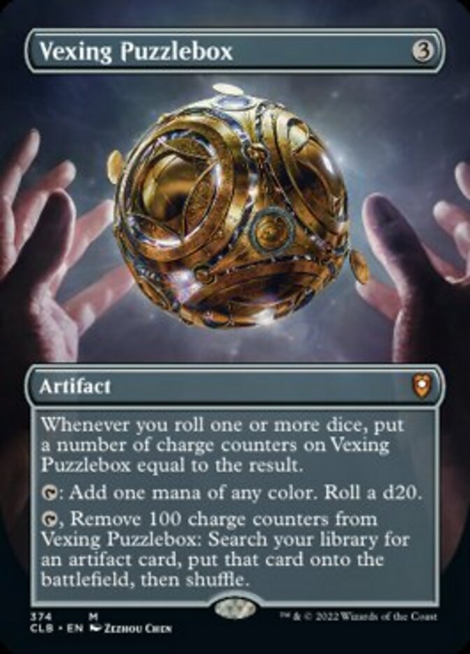 Vexing Puzzlebox (Borderless Alternate Art) [Commander Legends: Battle for Baldur's Gate] | I Want That Stuff Brandon