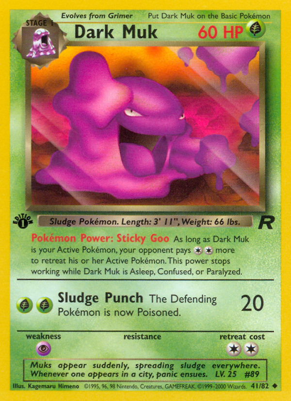 Dark Muk (41/82) [Team Rocket 1st Edition] | I Want That Stuff Brandon