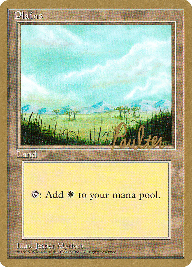 Plains (pp365) (Preston Poulter) [Pro Tour Collector Set] | I Want That Stuff Brandon