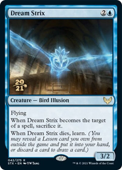 Dream Strix [Strixhaven: School of Mages Prerelease Promos] | I Want That Stuff Brandon