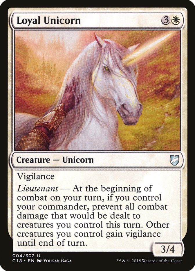 Loyal Unicorn [Commander 2018] | I Want That Stuff Brandon
