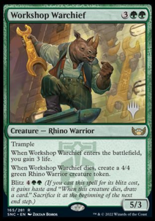 Workshop Warchief (Promo Pack) [Streets of New Capenna Promos] | I Want That Stuff Brandon