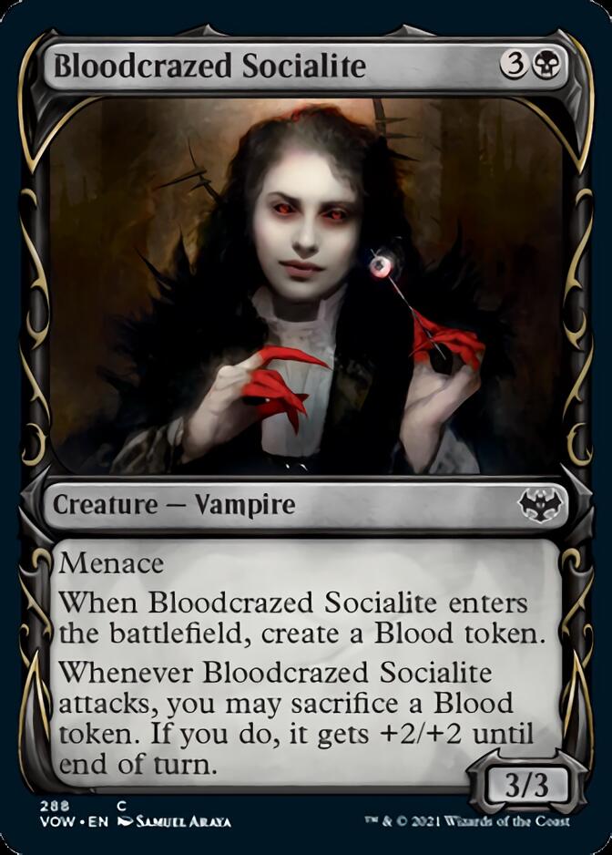 Bloodcrazed Socialite (Showcase Fang Frame) [Innistrad: Crimson Vow] | I Want That Stuff Brandon