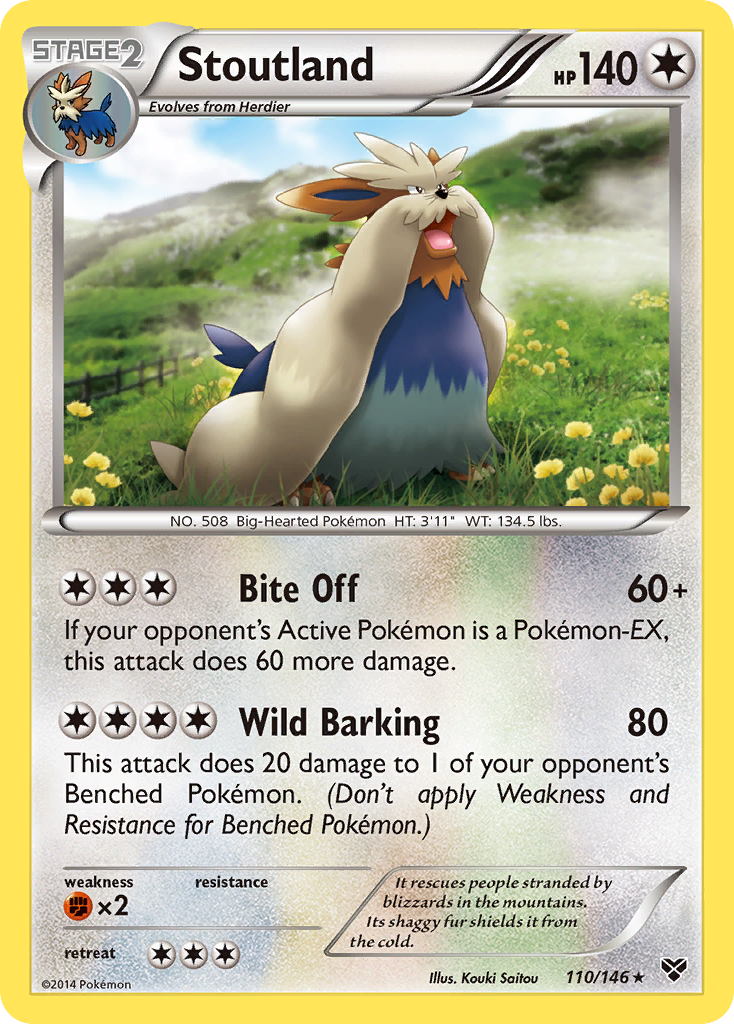 Stoutland (110/146) [XY: Base Set] | I Want That Stuff Brandon