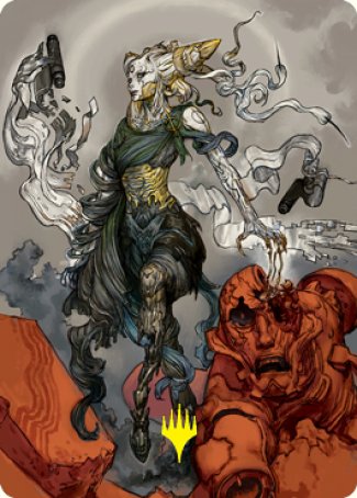 Tamiyo, Compleated Sage Art Card (Gold-Stamped Signature) [Kamigawa: Neon Dynasty Art Series] | I Want That Stuff Brandon