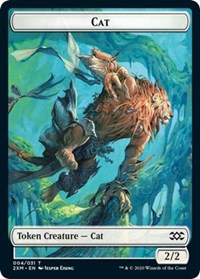 Cat // Servo Double-Sided Token [Double Masters Tokens] | I Want That Stuff Brandon