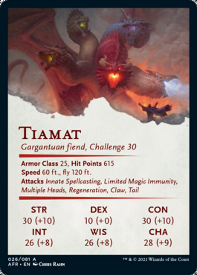 Tiamat Art Card [Dungeons & Dragons: Adventures in the Forgotten Realms Art Series] | I Want That Stuff Brandon