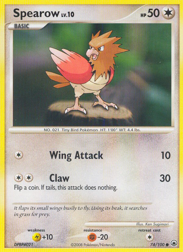 Spearow (74/100) [Diamond & Pearl: Majestic Dawn] | I Want That Stuff Brandon