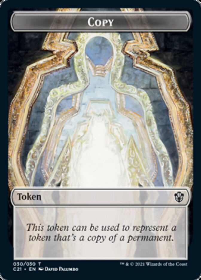 Copy // Fractal Double-Sided Token [Commander 2021 Tokens] | I Want That Stuff Brandon