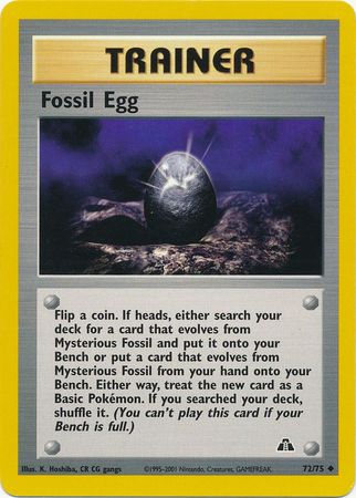 Fossil Egg (72/75) [Neo Discovery Unlimited] | I Want That Stuff Brandon