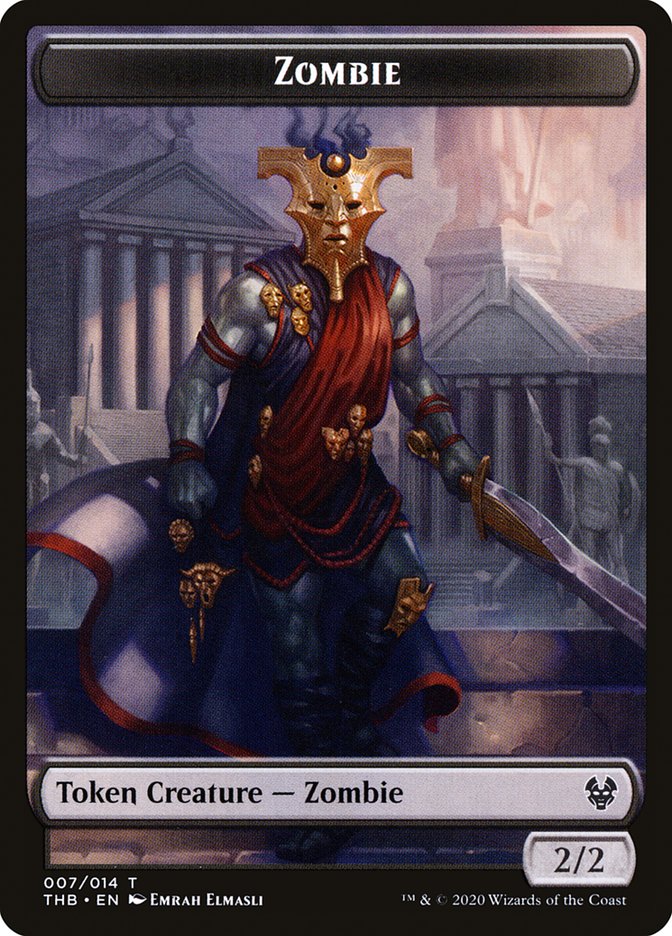 Human Soldier // Zombie Double-Sided Token [Theros Beyond Death Tokens] | I Want That Stuff Brandon