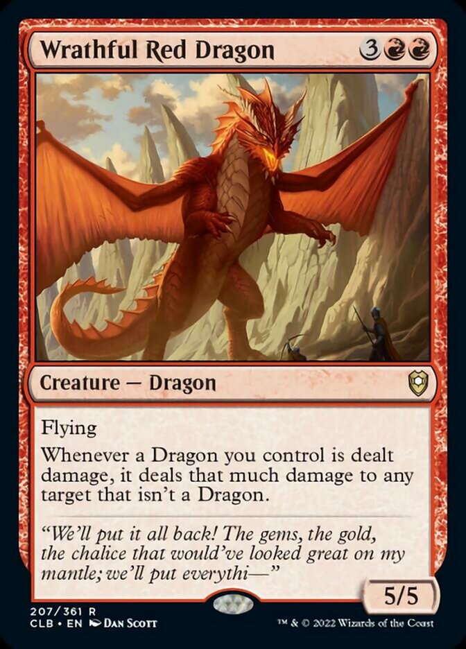 Wrathful Red Dragon [Commander Legends: Battle for Baldur's Gate] | I Want That Stuff Brandon