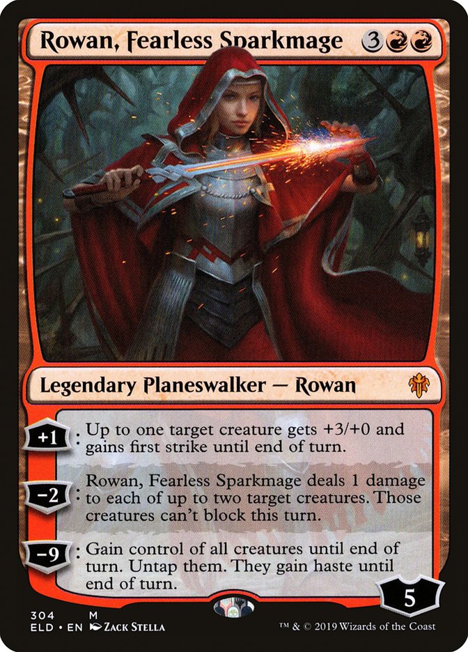 Rowan, Fearless Sparkmage [Throne of Eldraine] | I Want That Stuff Brandon