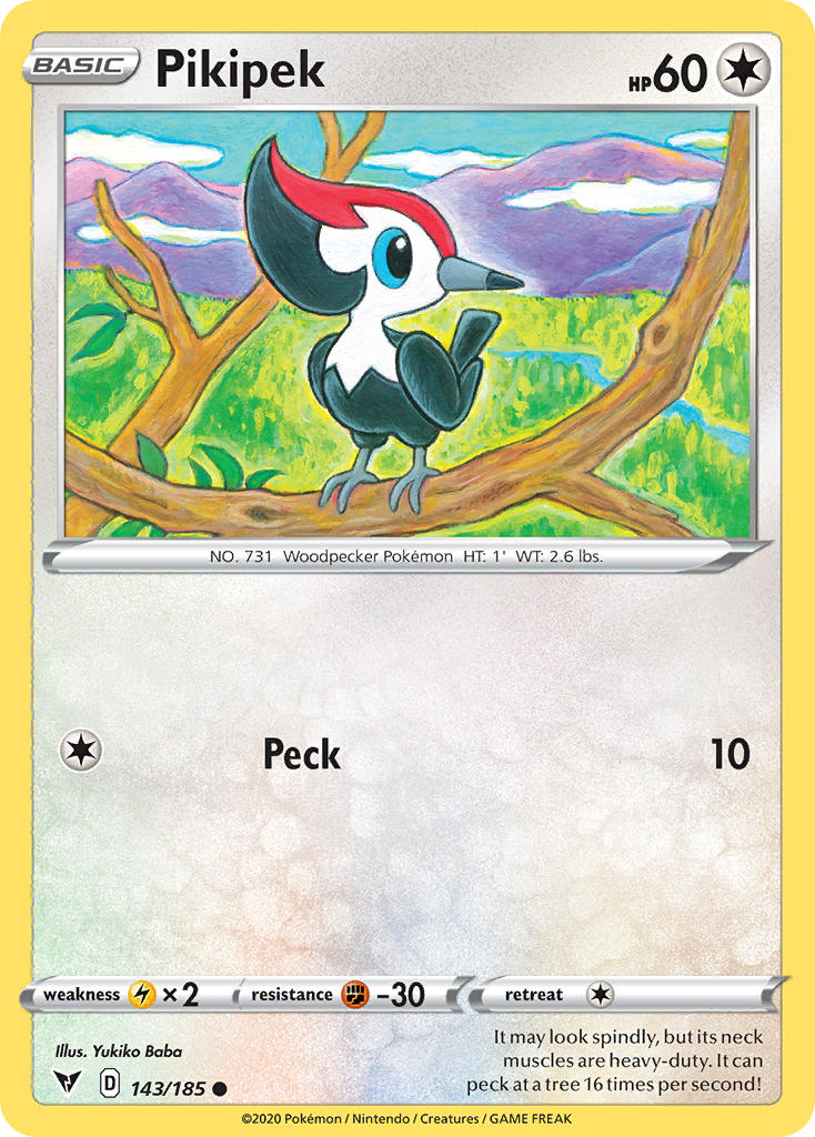 Pikipek (143/185) [Sword & Shield: Vivid Voltage] | I Want That Stuff Brandon