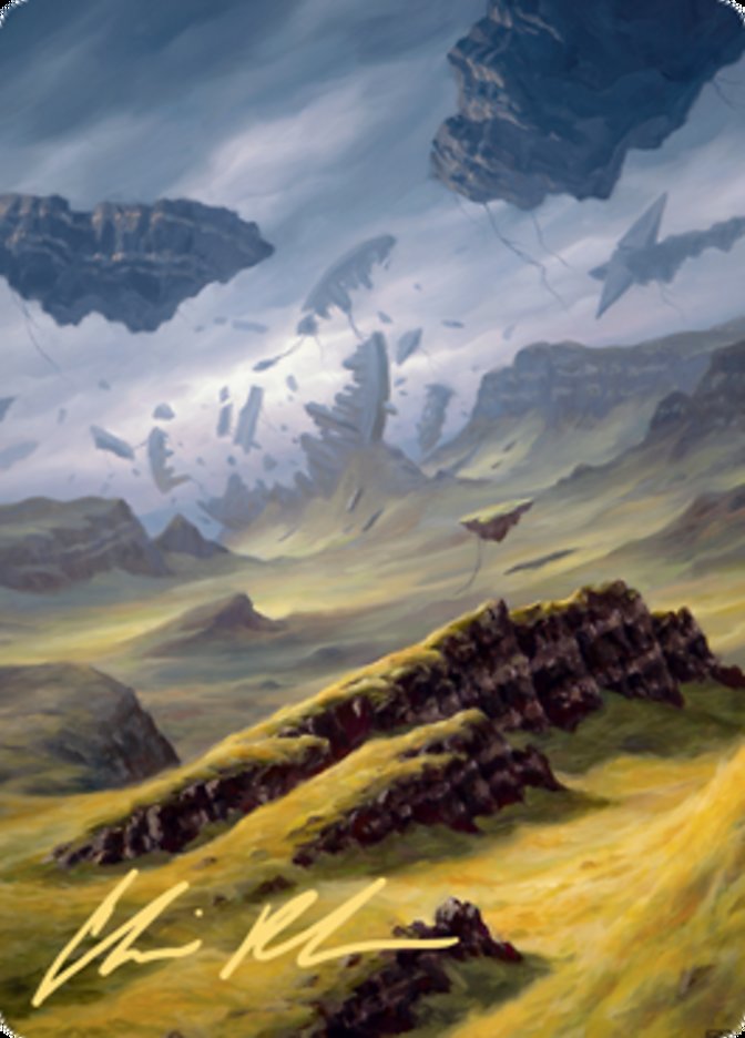 Plains 3 Art Card (Gold-Stamped Signature) [Zendikar Rising Art Series] | I Want That Stuff Brandon