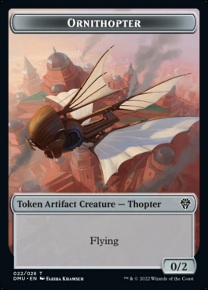 Phyrexian // Ornithopter Double-Sided Token [Dominaria United Tokens] | I Want That Stuff Brandon