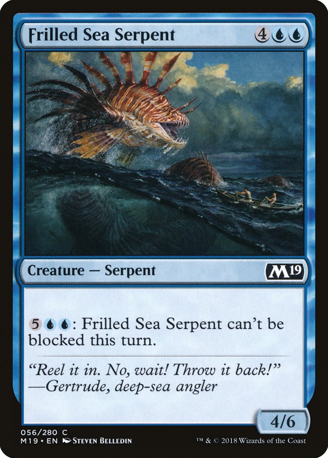 Frilled Sea Serpent [Core Set 2019] | I Want That Stuff Brandon