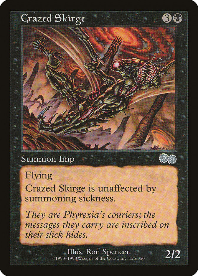 Crazed Skirge [Urza's Saga] | I Want That Stuff Brandon