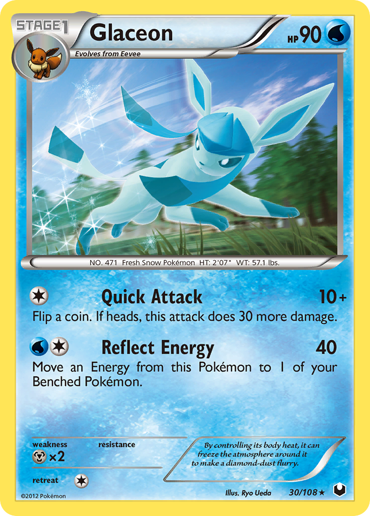 Glaceon (30/108) [Black & White: Dark Explorers] | I Want That Stuff Brandon