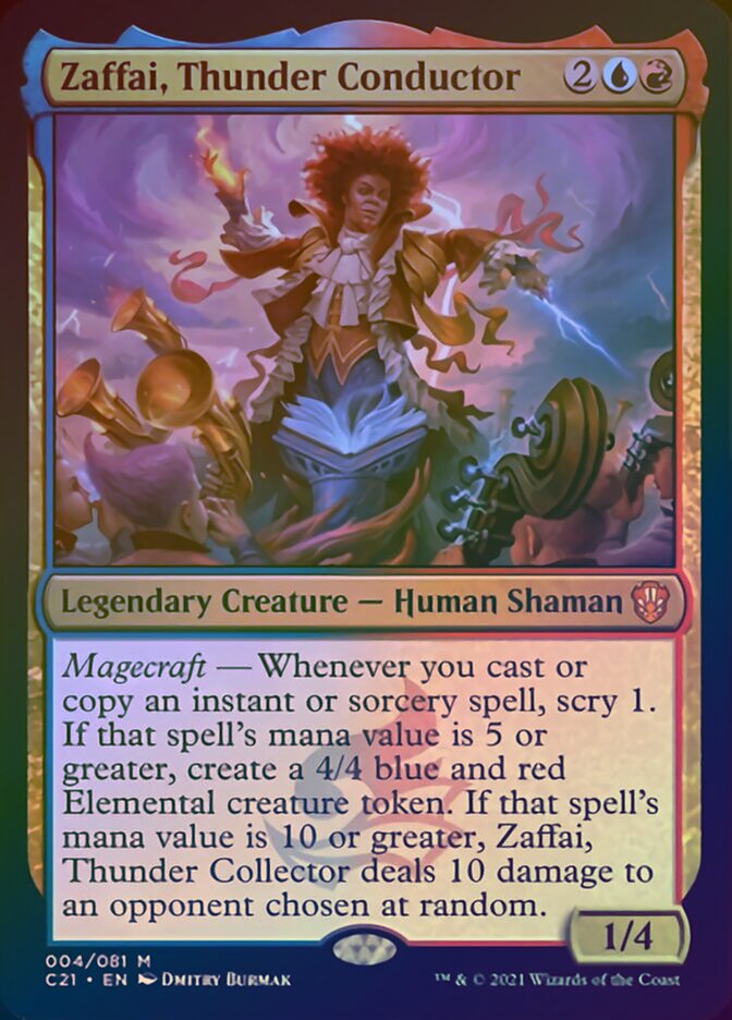 Zaffai, Thunder Conductor (Display Commander) [Commander 2021] | I Want That Stuff Brandon