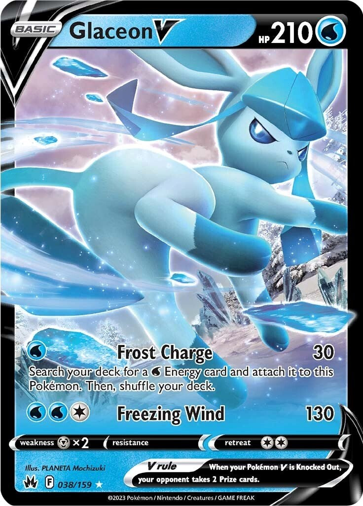 Glaceon V (038/159) [Sword & Shield: Crown Zenith] | I Want That Stuff Brandon