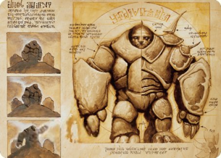 Precursor Golem Art Card [The Brothers' War Art Series] | I Want That Stuff Brandon