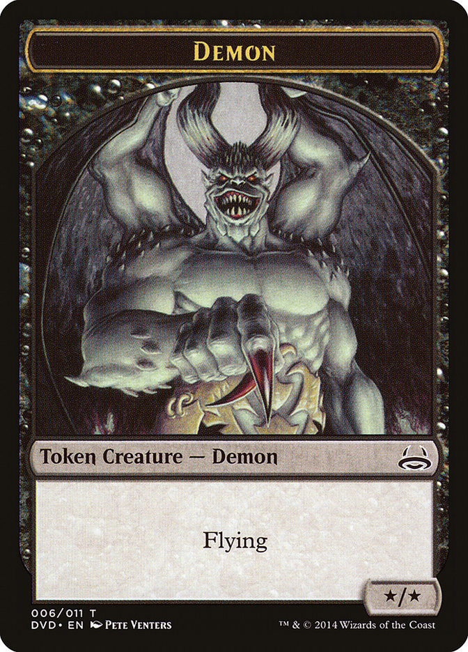 Demon Token (Divine vs. Demonic) [Duel Decks Anthology Tokens] | I Want That Stuff Brandon