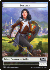 Soldier // Dinosaur Double-Sided Token [Game Night 2019 Tokens] | I Want That Stuff Brandon