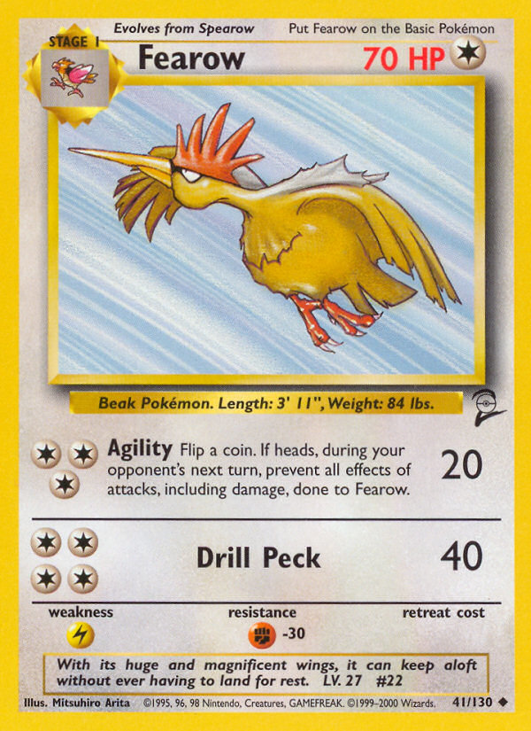 Fearow (41/130) [Base Set 2] | I Want That Stuff Brandon