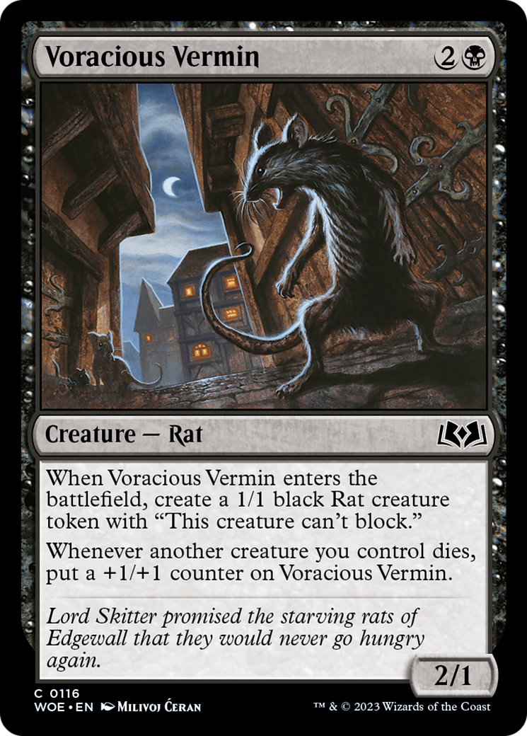 Voracious Vermin [Wilds of Eldraine] | I Want That Stuff Brandon