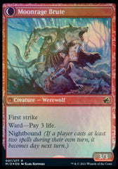 Brutal Cathar // Moonrage Brute [Innistrad: Midnight Hunt Prerelease Promos] | I Want That Stuff Brandon