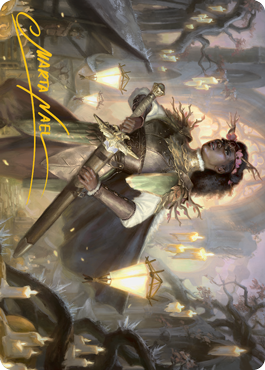 Sungold Sentinel Art Card (Gold-Stamped Signature) [Innistrad: Midnight Hunt Art Series] | I Want That Stuff Brandon