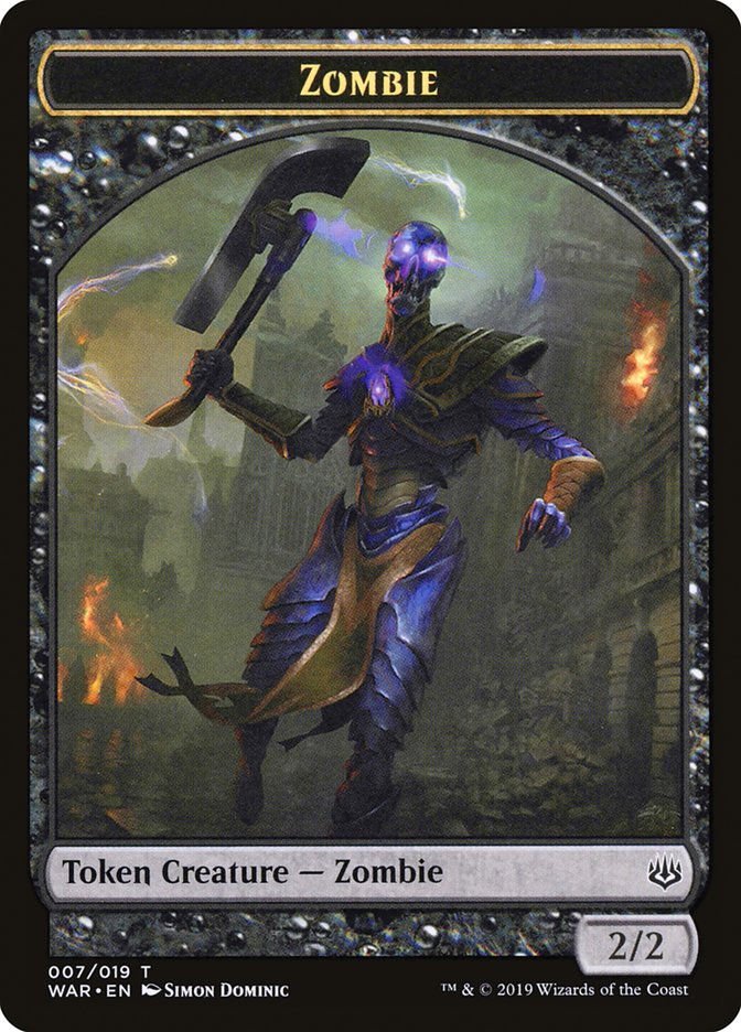 Zombie Token [War of the Spark Tokens] | I Want That Stuff Brandon