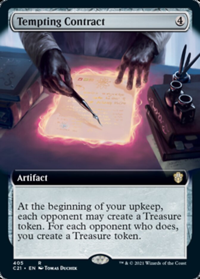 Tempting Contract (Extended Art) [Commander 2021] | I Want That Stuff Brandon