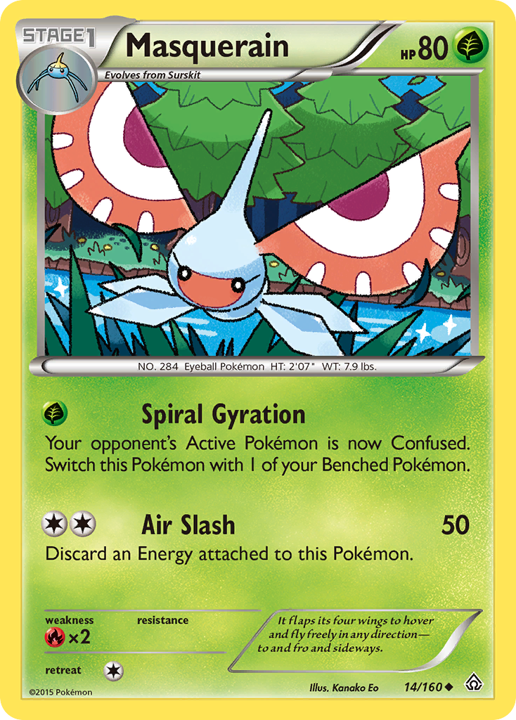 Masquerain (14/160) [XY: Primal Clash] | I Want That Stuff Brandon