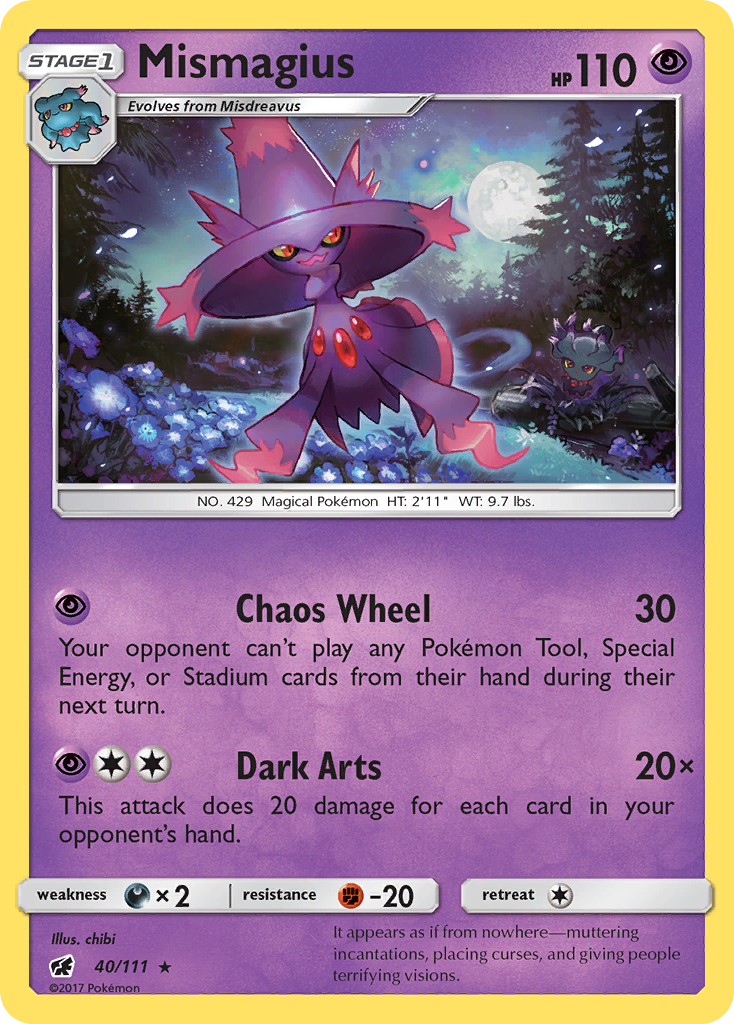 Mismagius (40/111) [Sun & Moon: Crimson Invasion] | I Want That Stuff Brandon