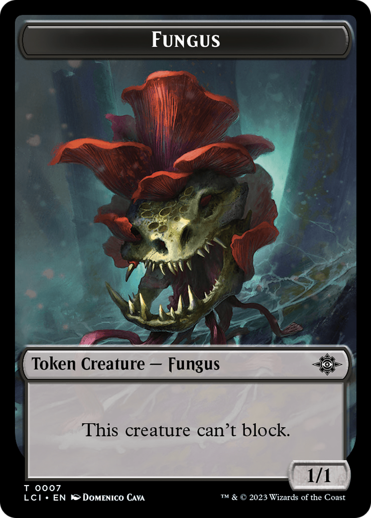 Gnome // Fungus Double-Sided Token [The Lost Caverns of Ixalan Tokens] | I Want That Stuff Brandon