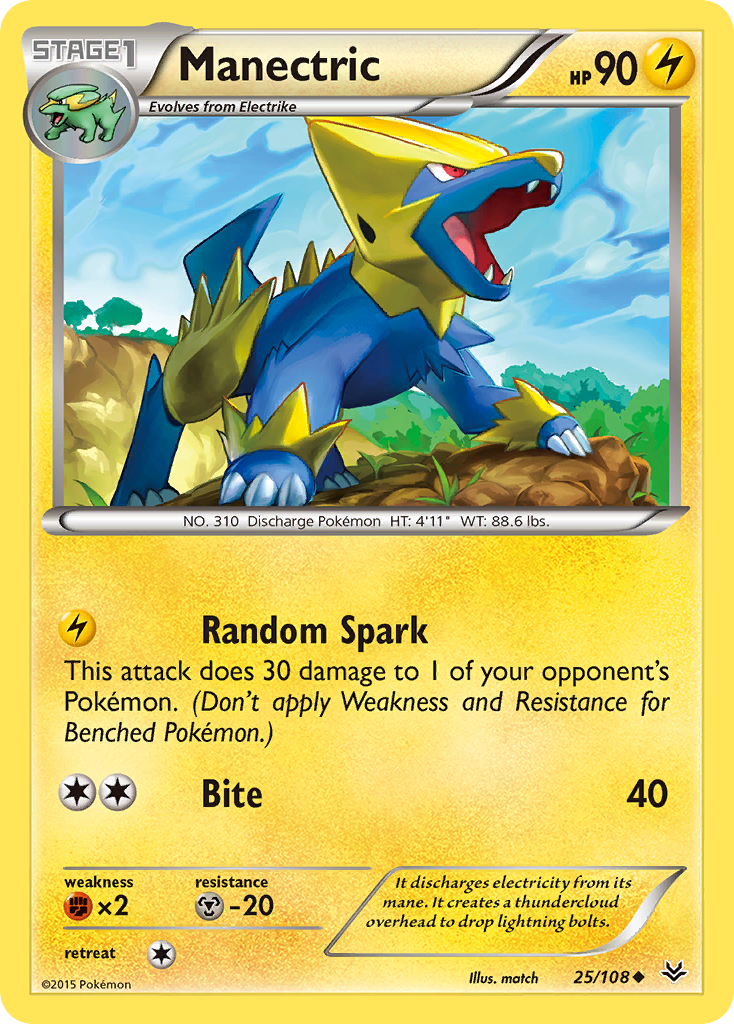 Manectric (25/108) [XY: Roaring Skies] | I Want That Stuff Brandon