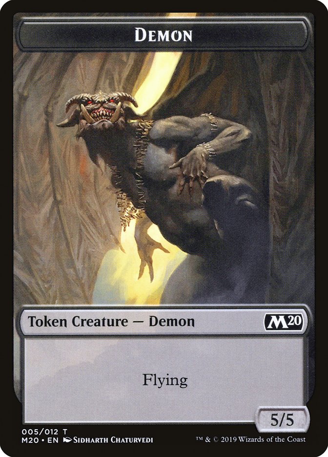 Demon Token [Core Set 2020 Tokens] | I Want That Stuff Brandon