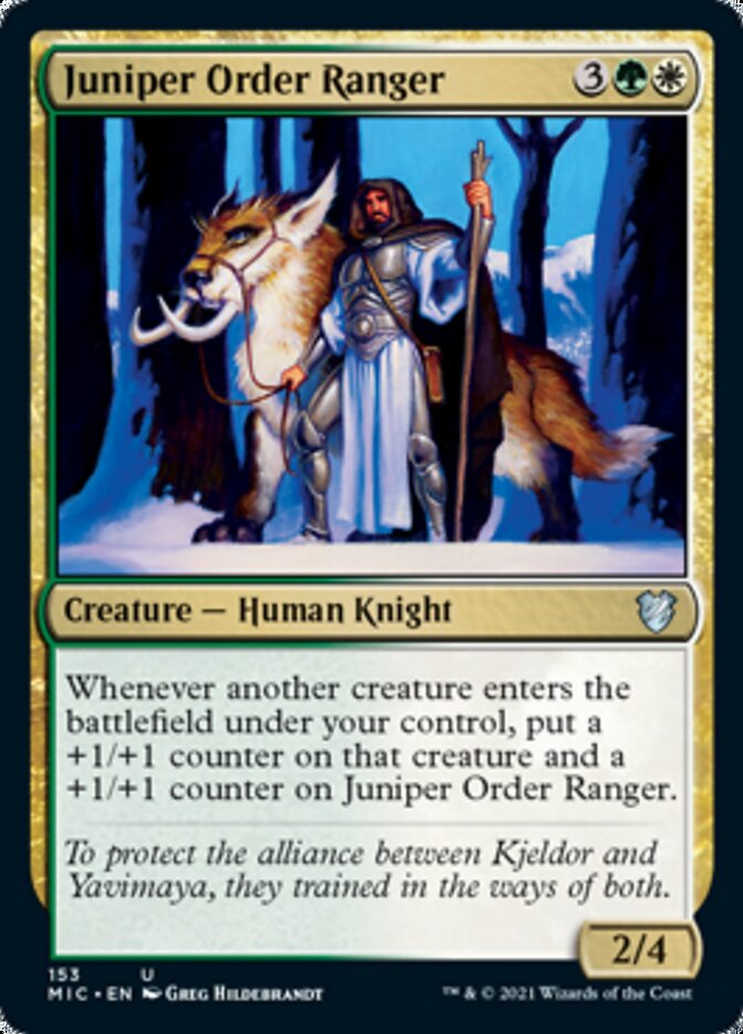 Juniper Order Ranger [Innistrad: Midnight Hunt Commander] | I Want That Stuff Brandon