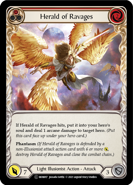 Herald of Ravages (Red) [U-MON017] Unlimited Edition Normal | I Want That Stuff Brandon