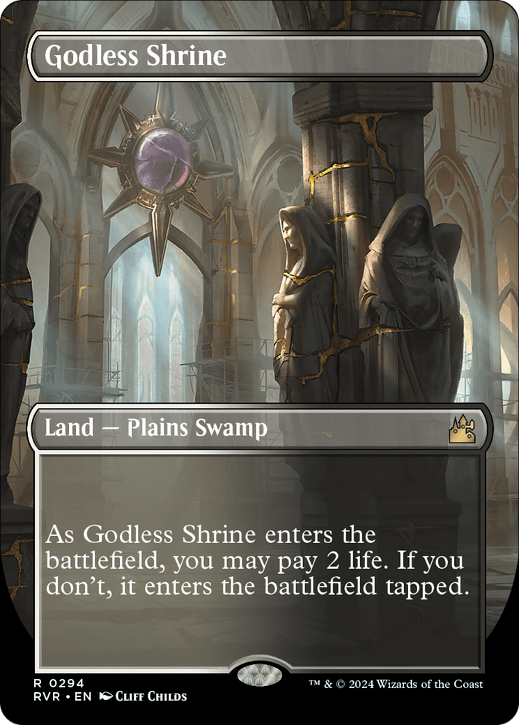 Godless Shrine (Borderless) [Ravnica Remastered] | I Want That Stuff Brandon