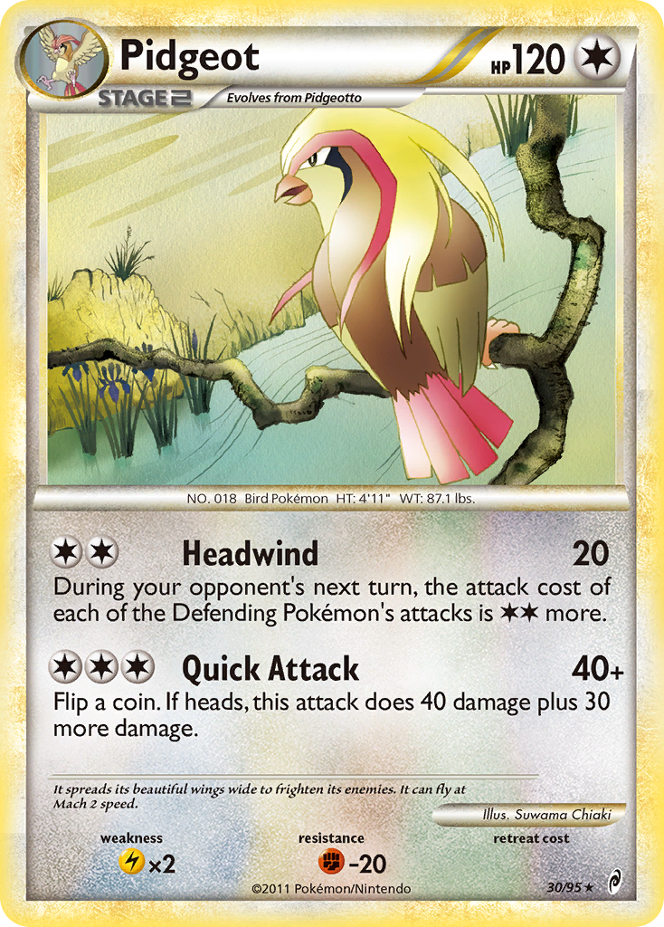 Pidgeot (30/95) [HeartGold & SoulSilver: Call of Legends] | I Want That Stuff Brandon